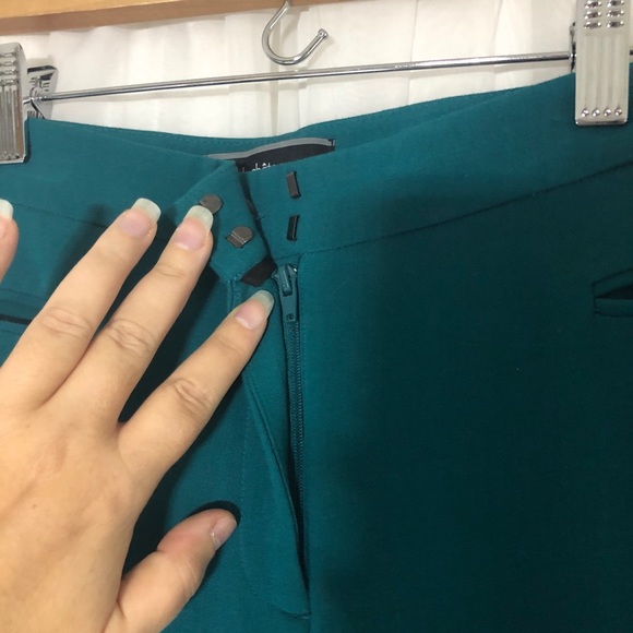 Le Chateau Teal Tapered Dress Pants - Picture 5 of 5